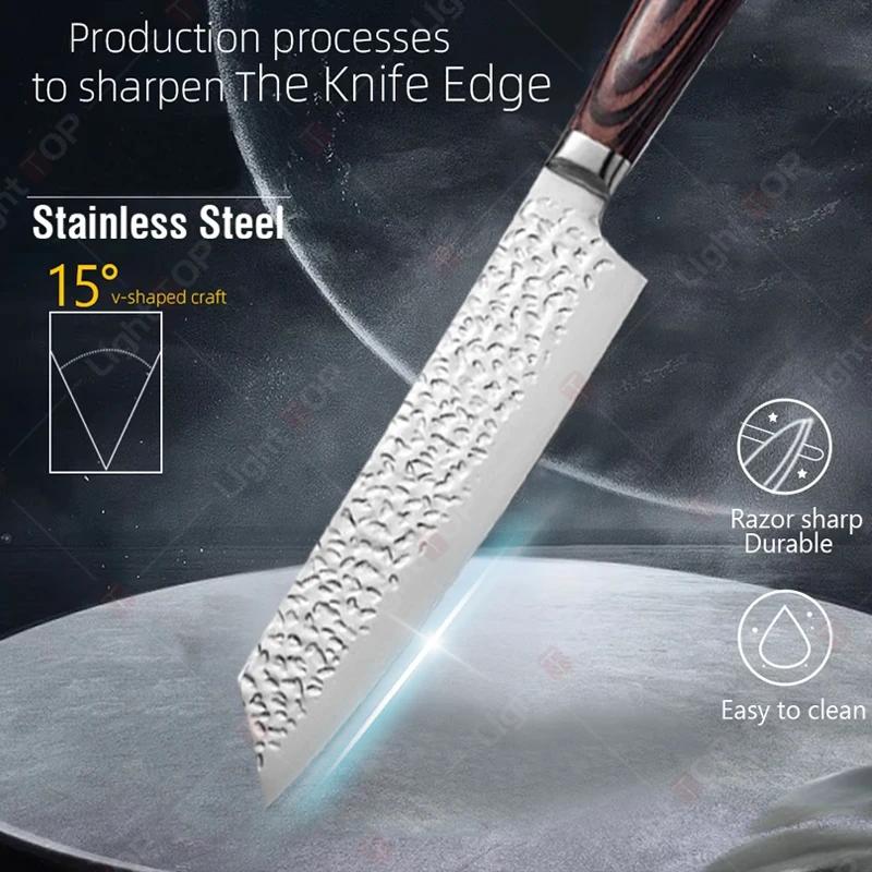 Kitchen Knives Professional Chef Knife Handmade Forged Boning Knife Fish Slicing Meat Cleaver Stainless Steel Butcher Knife