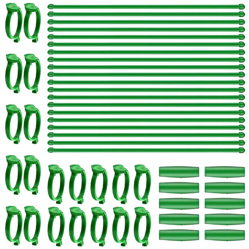 30см 40см Опора для растений Стекловолоконные держатели для растений с интерфейсом-зажимом Многоцелевой держатель стержней Крепеж Садовые инструменты