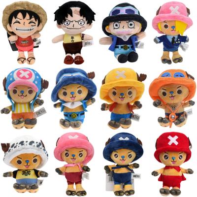 Kawaii One Piece Monkey D Luffy Tony Tony Chopper Plush Keychain Toys Cute Anime Vinsmoke Sanji Sabo Portgas D Ace Peluche Dolls