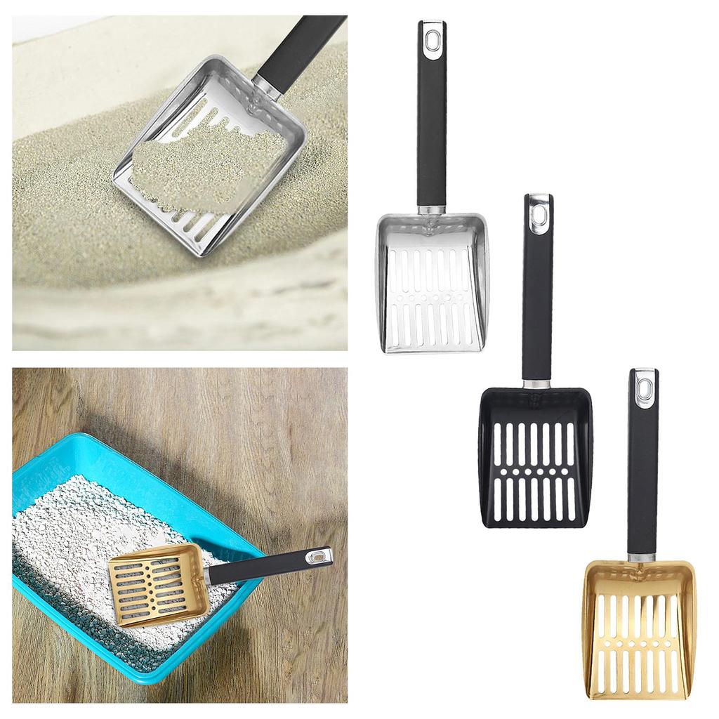 Metal Cleaning Scoop Sand Sifter Sand Scoop with Handle Metal Reptile Litter