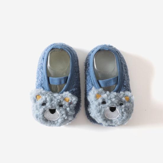 1 pereche de încălțăminte, care se potrivesc cu șosete, minunate, moale, căptușite, anti-cădere, menține căldura poliester, băieți și fete, pantofi pentru copii mici, șosete pentru interior