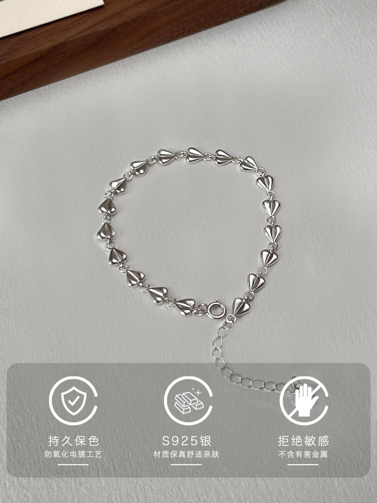 

Новый китайский простой браслет любви для девочек, легкий, роскошный, нишевый, изысканный браслет из стерлингового серебра, высококачественные ювелирные изделия с характером, популярные 925 silver