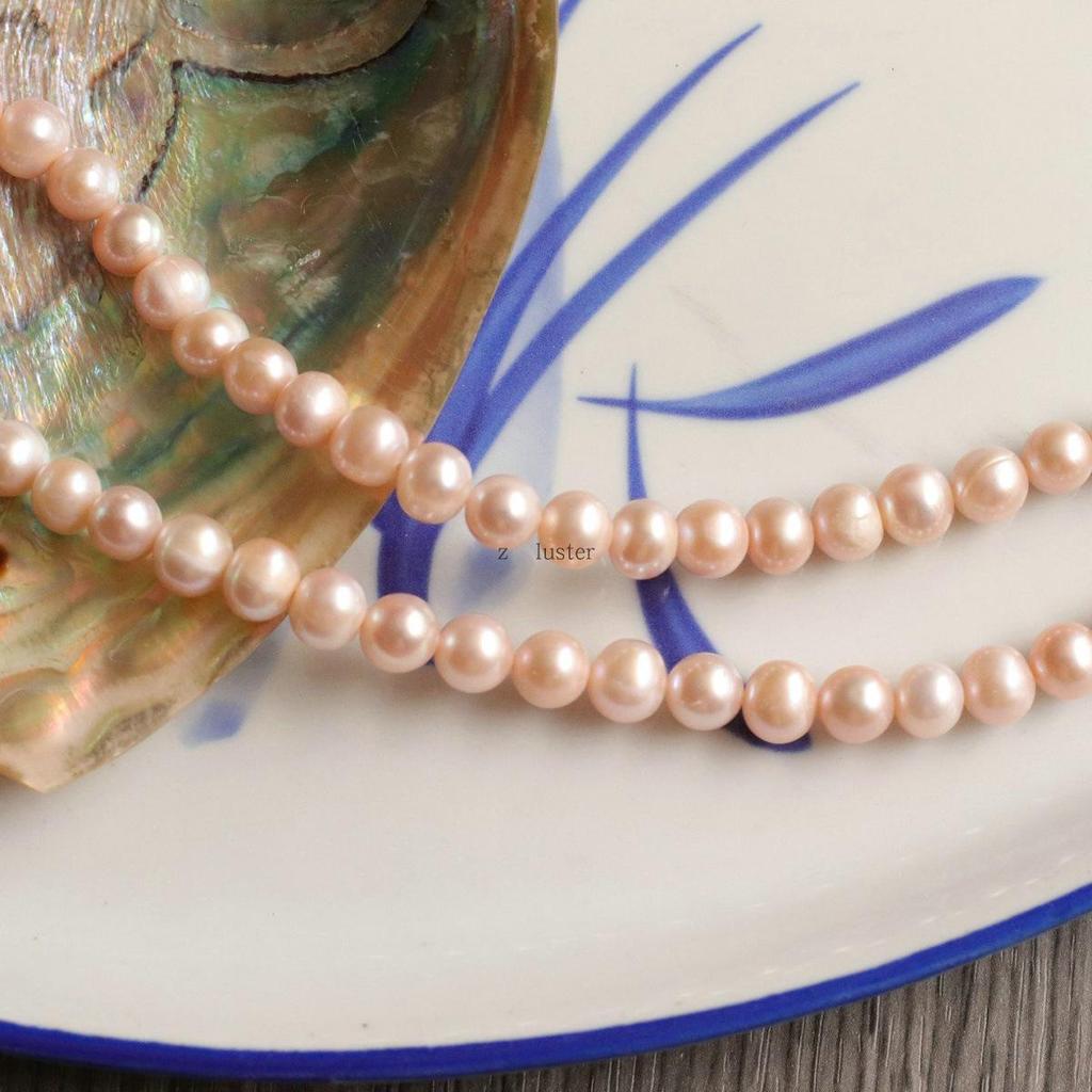 Handmade Natural Freshwater 8-9mm Round Pearl Beads for DIY Jewelry Making