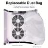 Professional Nail Vacuum Cleaner Nail Salon Dust Mat Low Noise U-Shaped Nail Dust Collector Nail Supplies Plus 2 Dust Bags