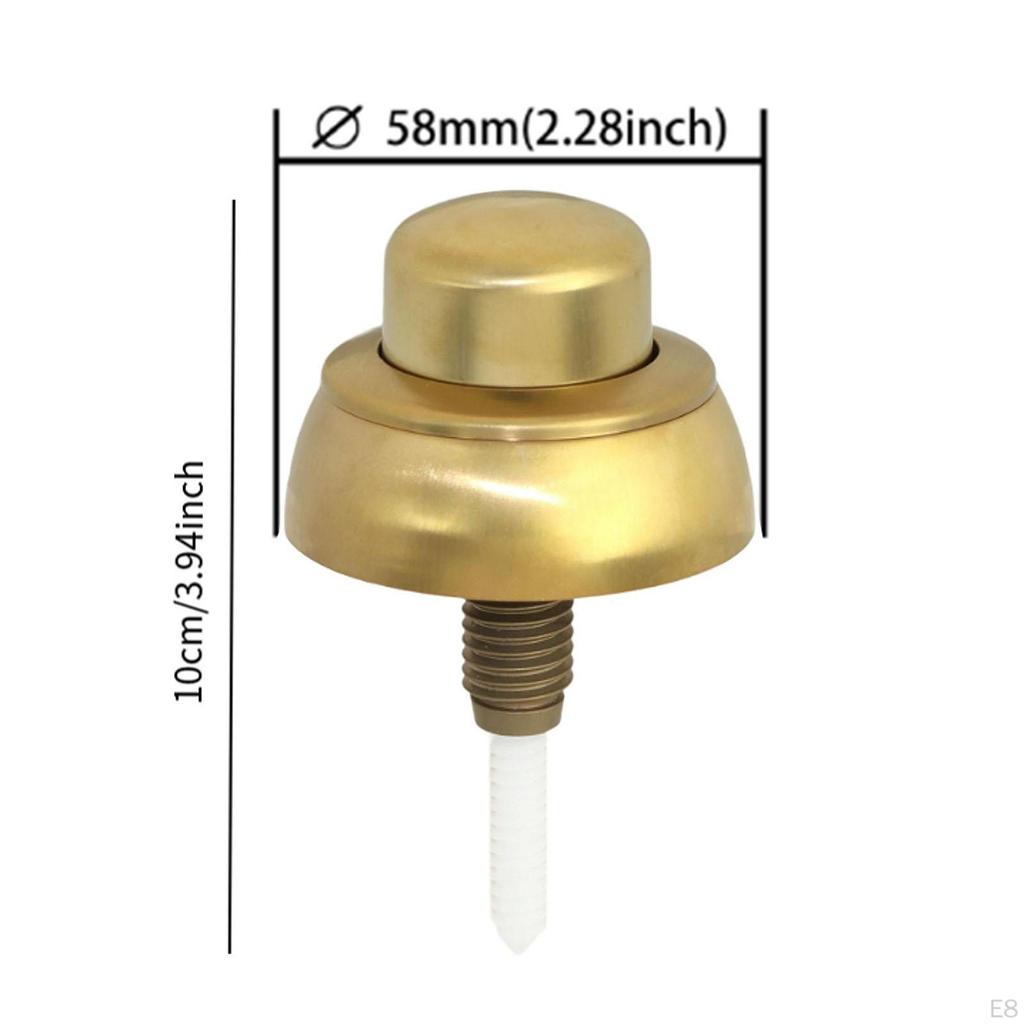 Bathroom Repair Part Single Flush Toilet Button with Bar for 49 Valve