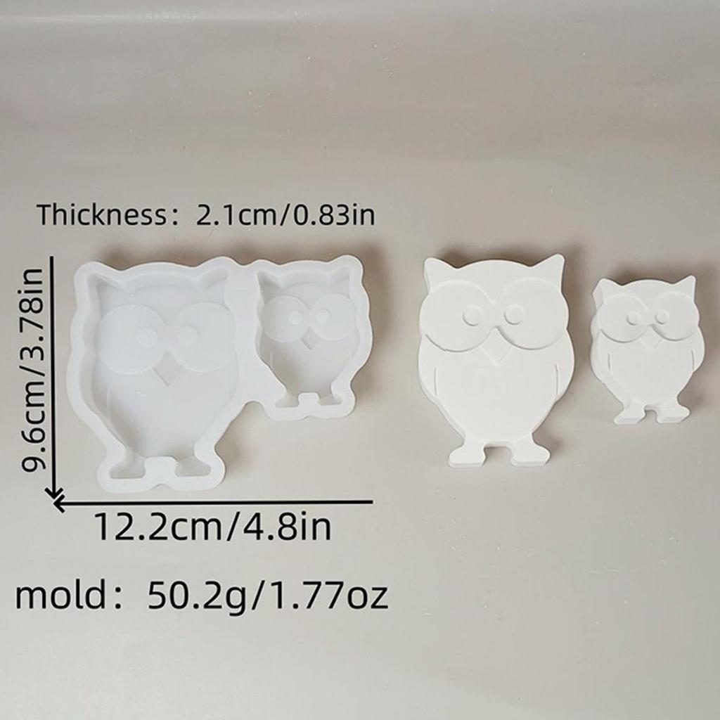 Resin Molds Silicone Owl Design Resin Molds For Figurines Candle Making Tool Art Project For Home Decoration Halloween Crafts