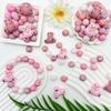 25/32/44PCS parent-child bear silicone bead set, perfect for DIY handmade crafts such as keychains, necklaces, bracelets, etc