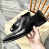 2024 New Business Dress Shoes Men's Leather Cowhide Monk Shoes British Style Square Head Black Coffee Autum Designer Loafers Men