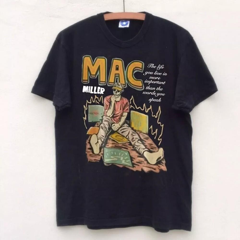 90s Mac Miller Black Short Sleeve Cotton Reprint Tshirt Men Women S5XL Unisex T-Shirt XXL