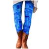 Fashion Women's  Casual High Waist Print Close Fitting Pants