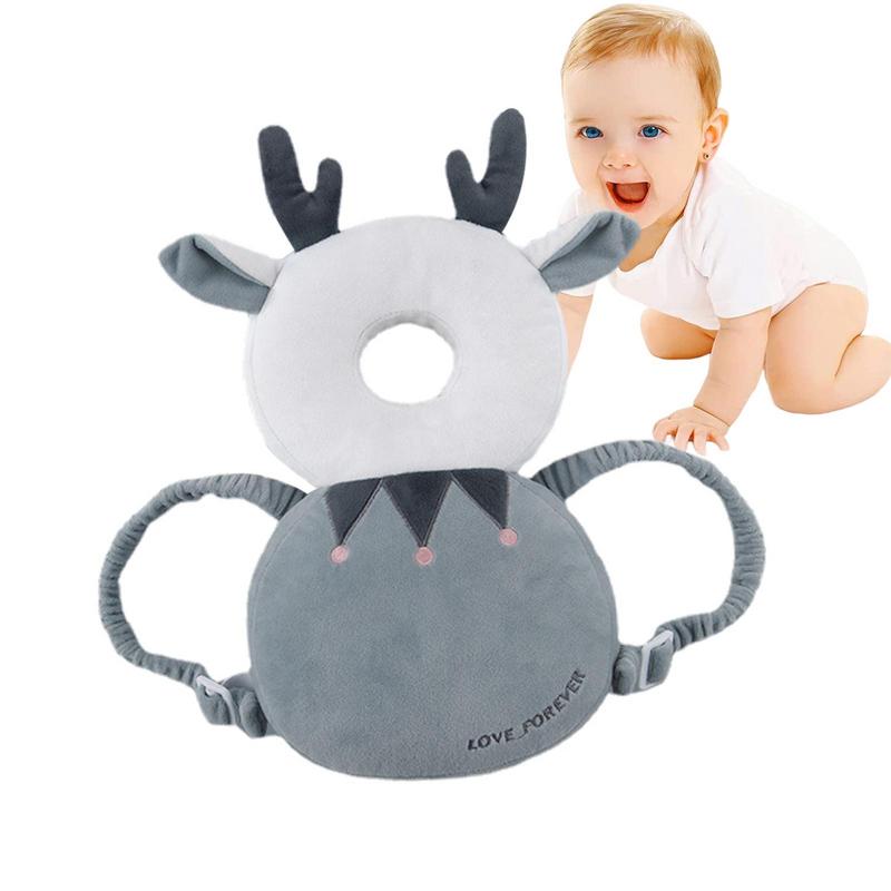 Baby Fall Pillow Backpack Cute Head Pillow Pad Fall Protector Back Cushion Pillow Backpack Baby Head Protector Adjustable Pad