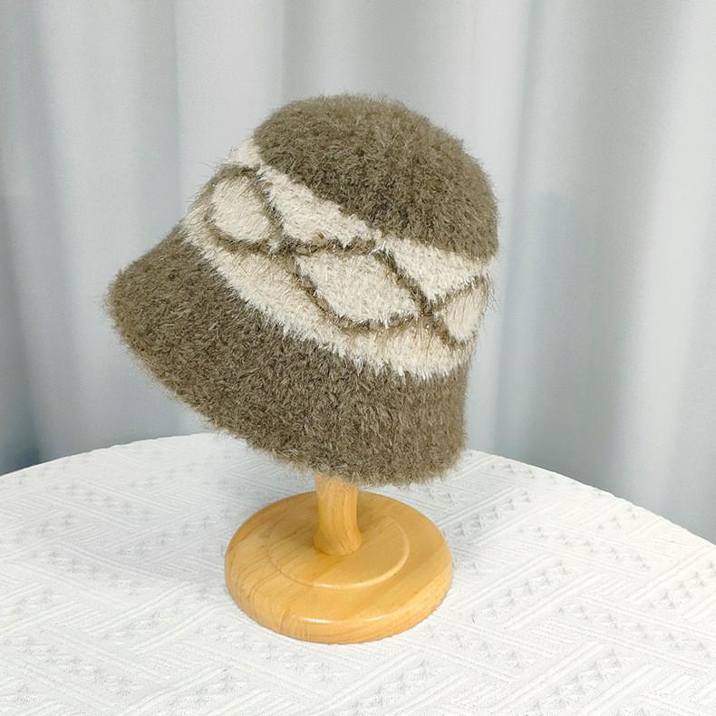 

Fashionable Versatile Wool Blend Fisherman Hat With Warmth And Breathability TeaGreen