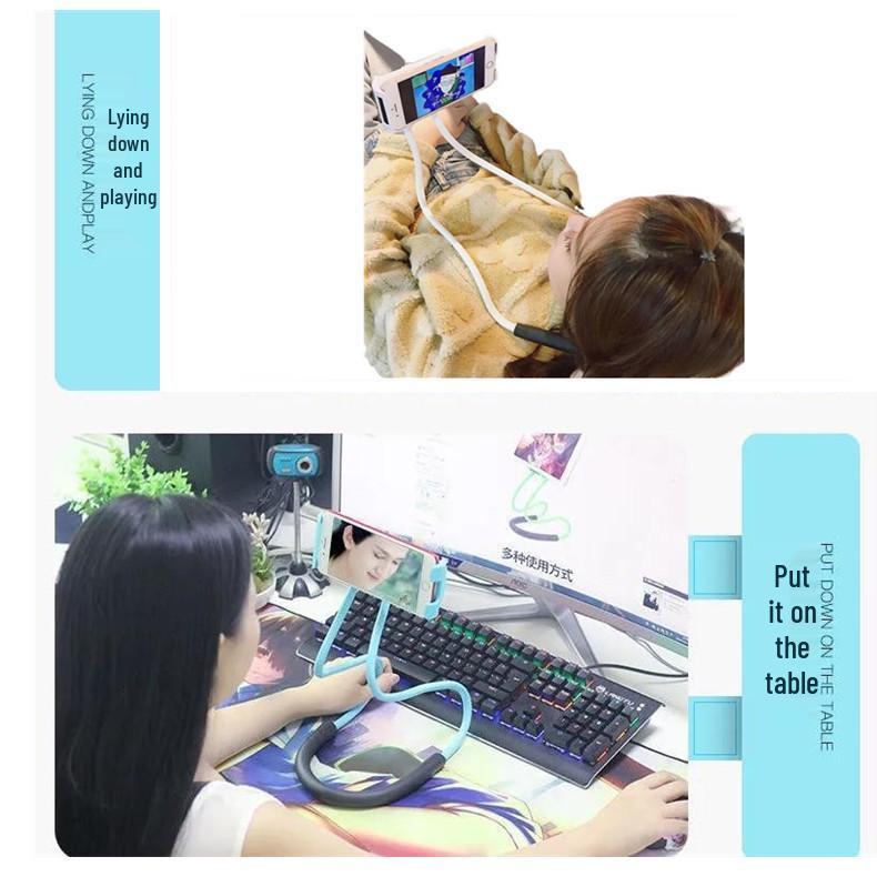 Universal Multifunctional Smartphone Neck and Bedside Holder