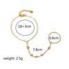 Simple Design Boho Zircon Bracelet Waterproof Metal Finger Bracelet New Finger Bracelet  Gifts