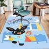 1pc Bing Bunny5 Design Area Rug - Non-Slip, Soft & Cozy Floor Mat for Living Room, Bedroom, Office - Indoor/Outdoor Decorative Carpet
