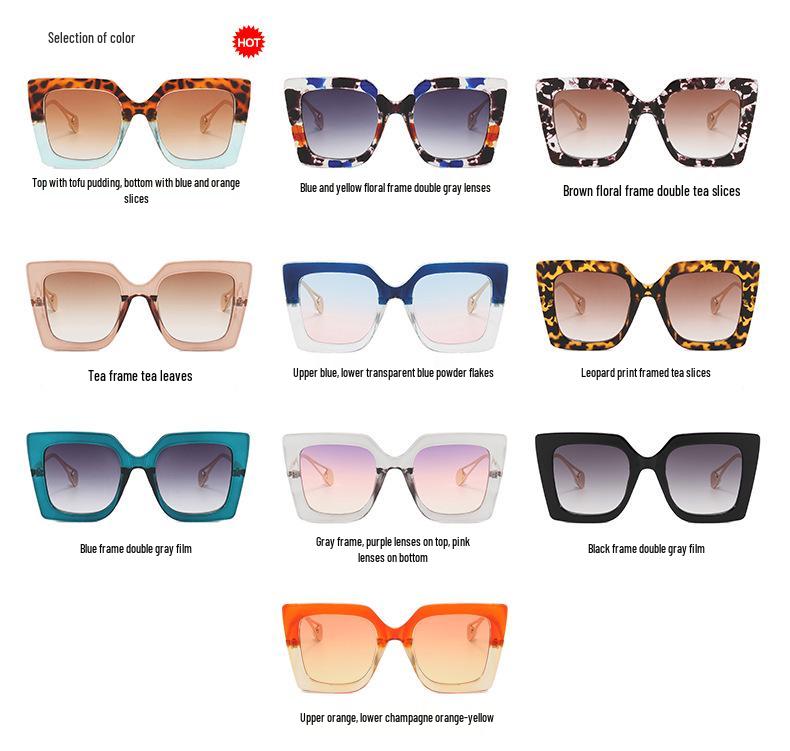 Kedun 2022 Fashion Square Blue Light Blocking Glasses – Stylish European-American Large Frame.