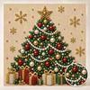 Perlenmalerei Weihnachtsbaum Kunst-Set DIY festliche Perlen Wand Heimdekoration Malerei