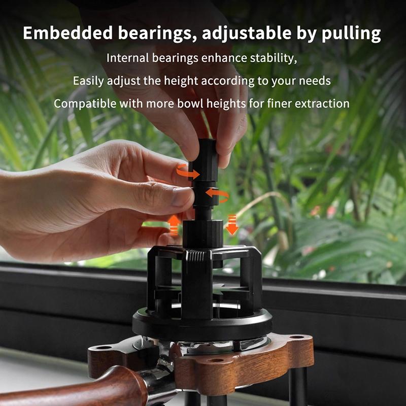 Magnetic Espresso Coffee Distributor Needle 51/53/58mm Adjustable Depth Stirrer for Home Coffee Making Portable