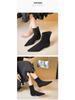 Weiwei Girl Autumn/Winter Suede Pointed Toe Flat Ankle Boots for Women