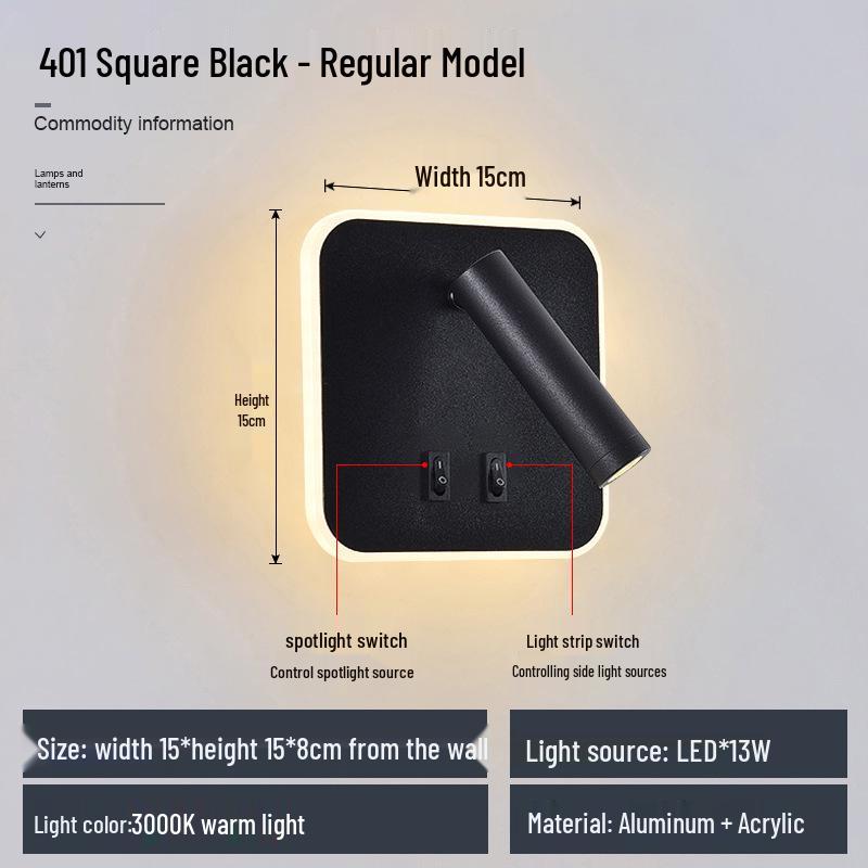 LED USB Wall Lamp for Reading - Bedside & Study Room