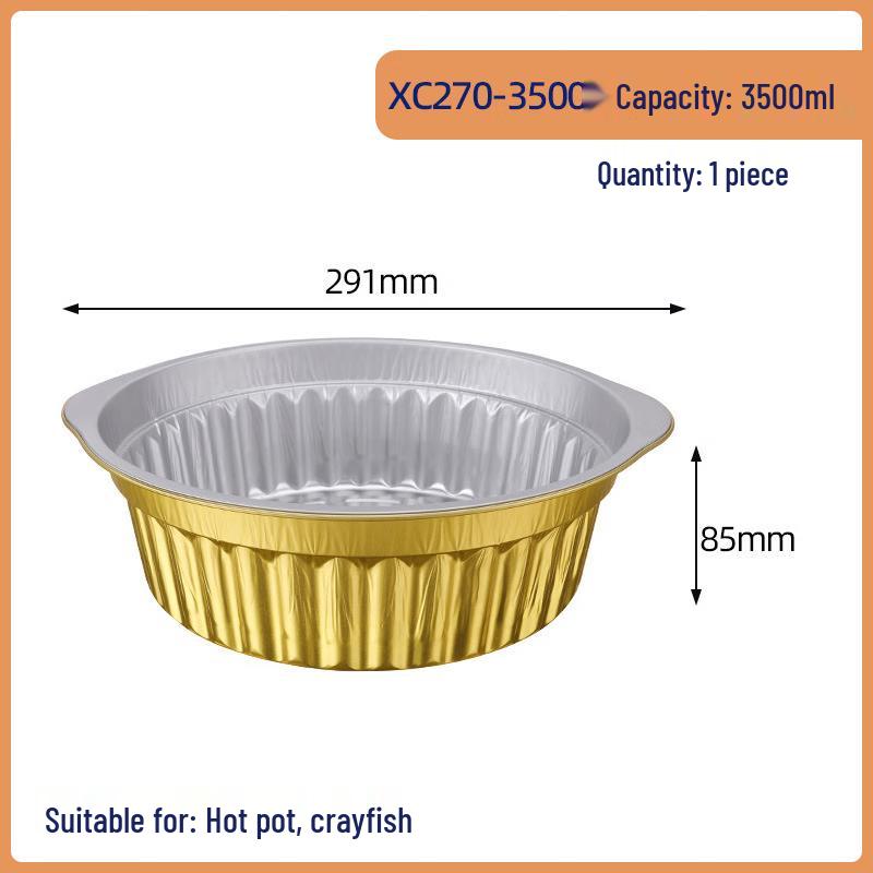 

COFLYEE Disposable Food Grade Aluminum Foil Bowls