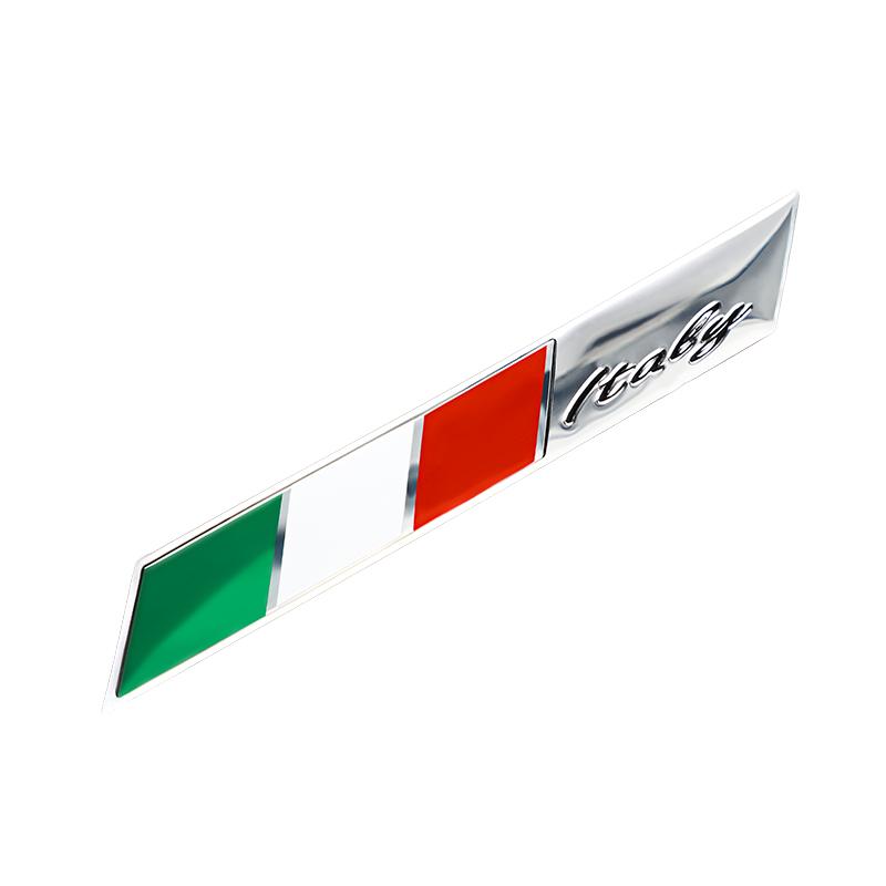 RZUD8 Car Stickers 3D Aluminum Auto Logos Stickers For Alfa Romeo 4C 159 Spider Giulia Giulietta 156 Tonale Car Body Decoration Paster