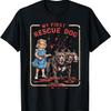 Vintage Horrorfilm-Liebhaber Retro Halloween T-Shirt Rettungshund T-Shirt