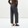 LESS Women's 100% Wool Straight Cropped Pants
