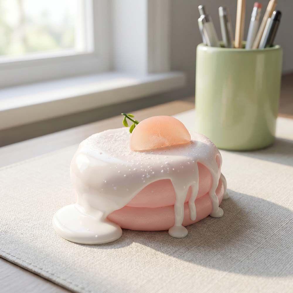 Simulation Design Soufflé Squeeze Toy Cute Cake Slow Rebound Toy Fingertip Toy