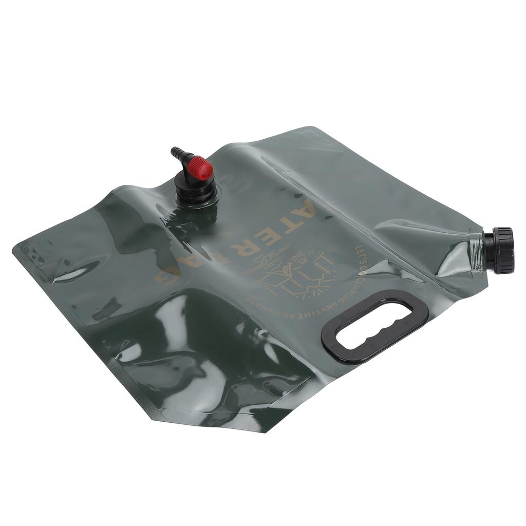 9L Faltbarer Wasserbehälterbeutel Große Kapazität Tragbar Faltbar Outdoor Wasserspeicherbeutel für Camping Wohnmobil Reisen OD