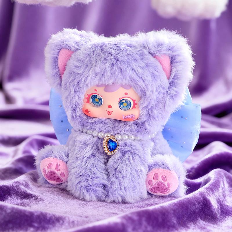 Samuel Regenbogen Katze Serie Plüsch Blind Box Niedliche Vinylpuppe Schlüsselanhänger Dekorative Überraschungsbox Sammelspielzeug Geburtstagsgeschenke