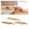 Pizzaschep ,Snackbord, Dinerbord Creatief met Handvat Bamboe Snijplank Dessert Serveerschaal