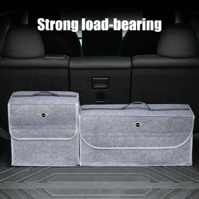 Car Soft Felt Storage Bag Organizer Car Foldable Trunk Bag Car Accessories For BMW Mini Cooper F54 F55 F56 R56 R60 SONE Roadster Clubman Coupe
