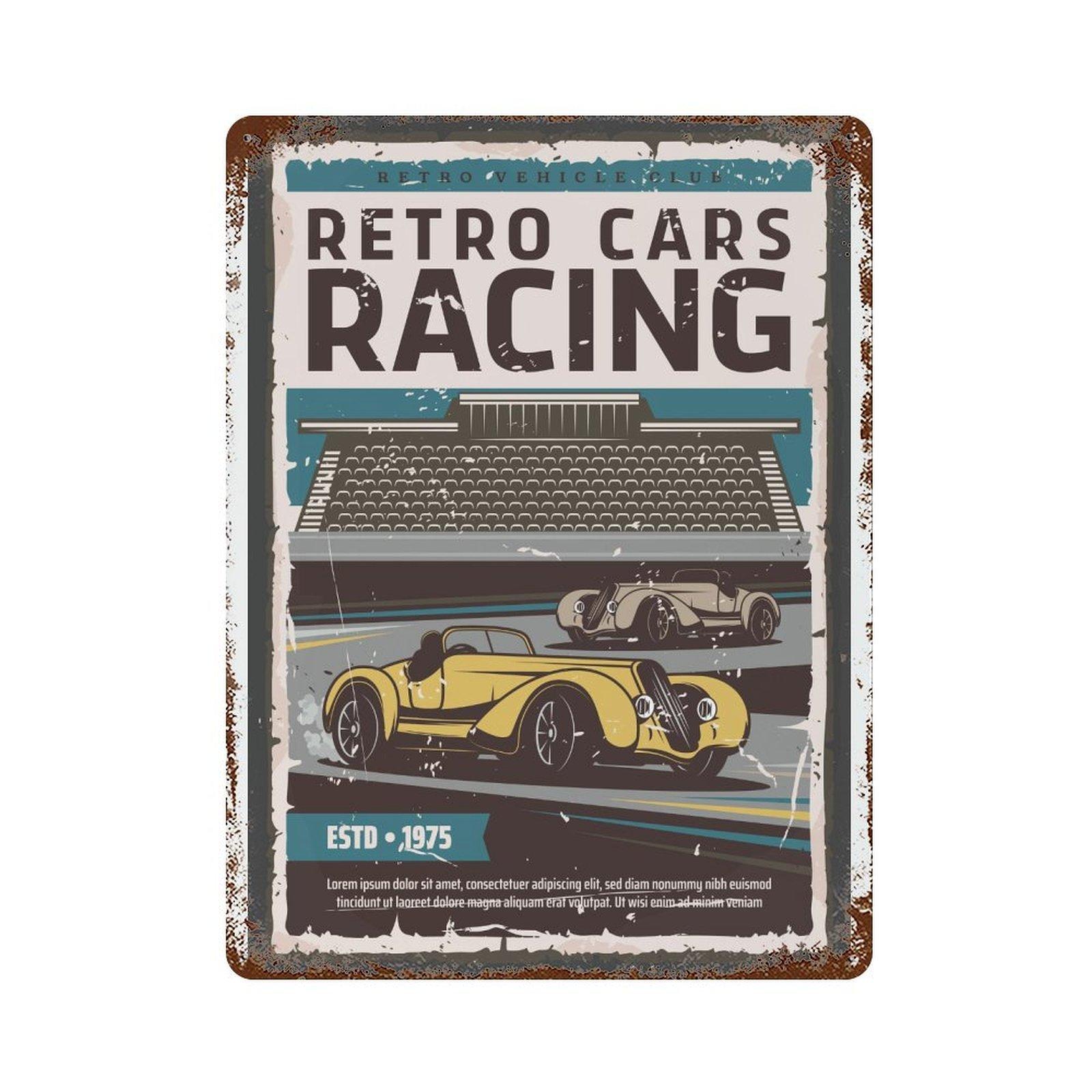 

1PC Vertical Retro Metal Tin Poster with Aged Patina Finish, 20x30cm or 30x40cm, Vintage Wall Display for Home Office Cafe Garage Bar Decor 30*40CM