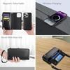 MInCYB for iPhone 16 Pro Wallet Case with Card Holder (10+ Card Slots) - PU Leather Case for Women & Men, Wireless Charging, Detachable Magnetic,