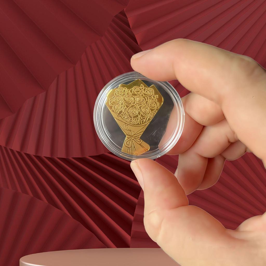 2mg Pozlacená Samolepka pro Mobilní Telefon Hladká Plavba - Samolepicí Zlatý Talisman pro Štěstí