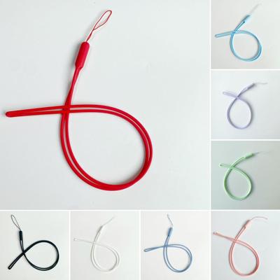 2 יחידות טלפון סיליקון שרוך נוח נגד מגע אבוד עמיד ללכלוך שרוך שרשרת תליית צוואר טלפון