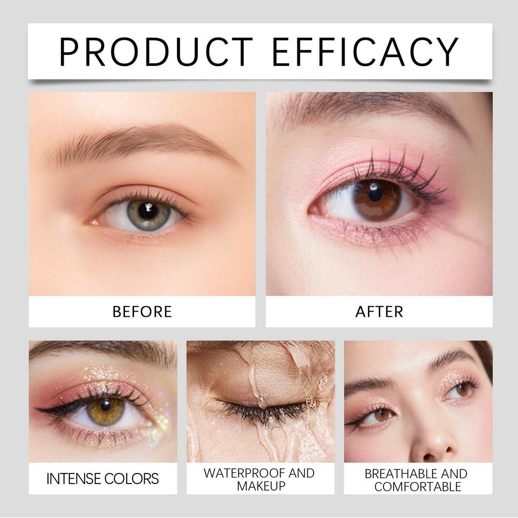 Zephoco Rose Gold/Caramel/Deep Purple/Peach Pink/Rose/Nude Eyeshadow Stick, Long-Lasting, Color-Intense, Smudge-Proof, Waterproof Eye shadow Pencil