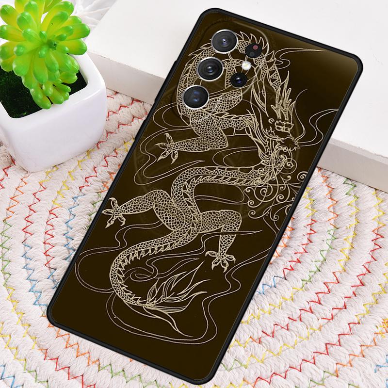 The Chinese Zodiac Dragon Colorful Phone Case For Samsung Galaxy note 10 pro S26 S25 S24 S23 S22 Ultra Plus S21 FE S20 Cover