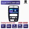 Autorádio Carplay pro Suzuki Jimny 2007-2012 Android multimediální přehrávač videa GPS navigace WIFI 2+32GB