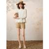 French Chic Ruffle Trim Long Sleeve Blouse