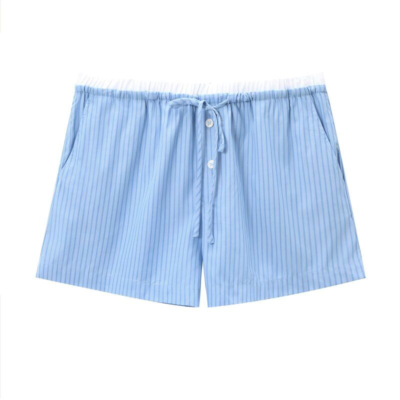 Fashion Style 2024 Summer New Arrival Women's Clothing Slim Looking Easiest for Match Poplin Short Shirt High Waist Shorts 2945731