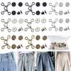 2~8Sets Adjustable Jeans Button Pant Waist Tightener,Detachable Decor Waist Buckle, No Sew and No Tools Button Pins for Jeans