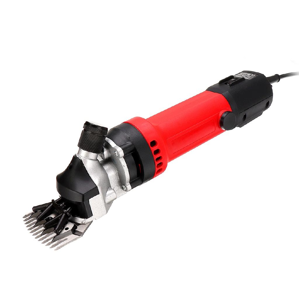 690W  Red Electric Shearing Clipper Pet Sheep Shear Alpaca Goat Farm Wool Cut Trimmer