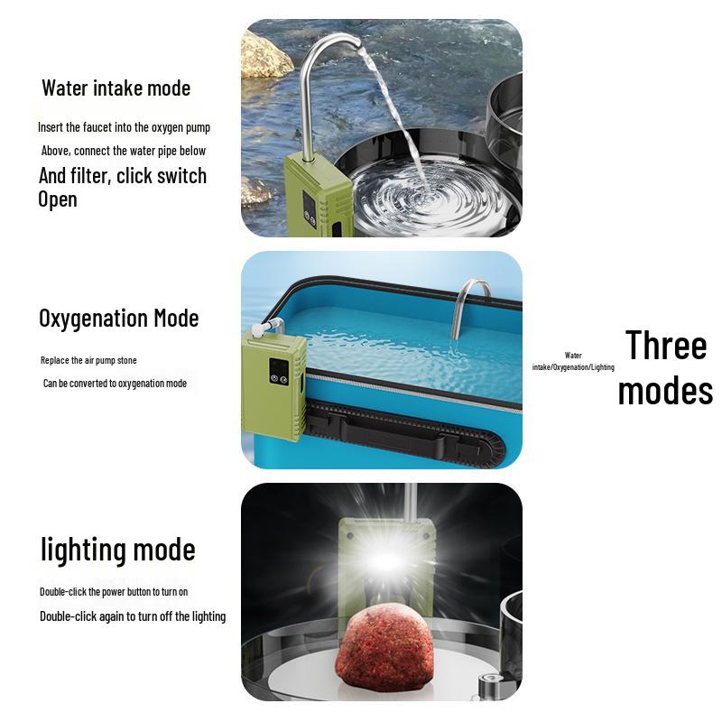 Portable Smart Induction Oxygenation Water Dispenser & Pump for Outdoor Use