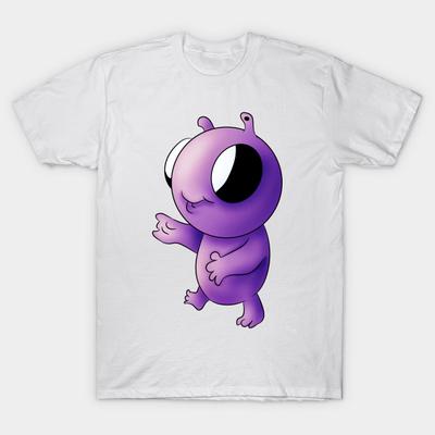 T Shirt Women Baby Alien Harajuku Print Kawaii Tshirt Summer Short Sleeve Female T-Shirt Top Tee