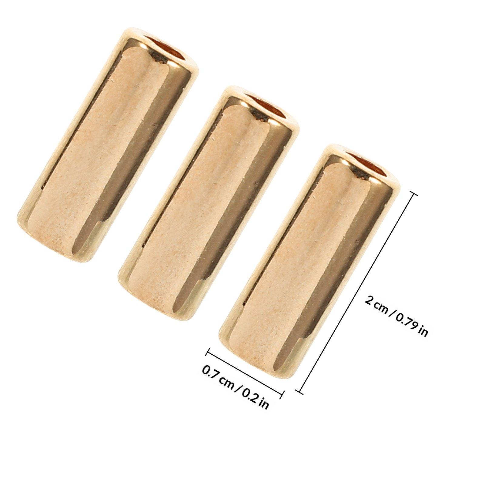 

30Pcs Metal Rope Cord Lock Tube Beads Alloy Cylinder Cord Stopper for Drawstring Sweater Hats Plants Basket Lanyard DIY Macrame золотистый