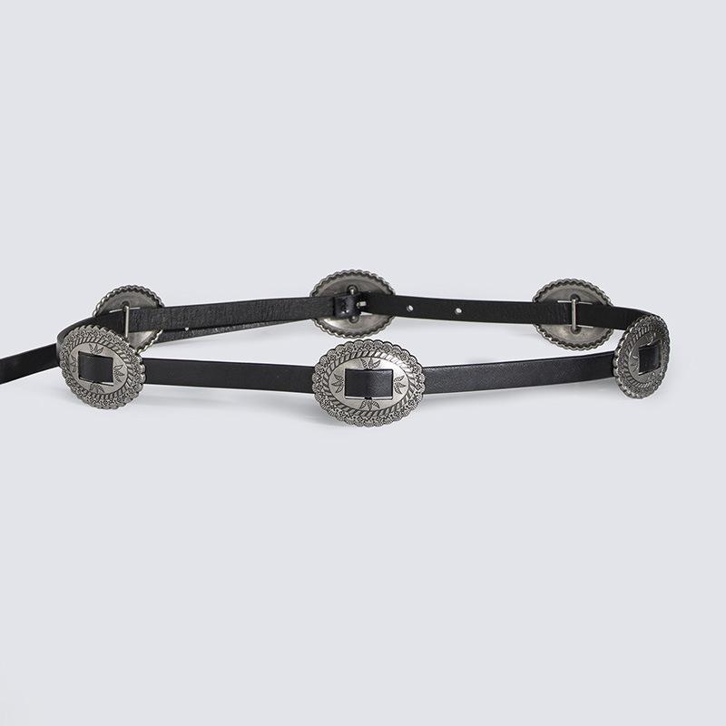 Boho Belt Accessories Western Women's Belt Versatile PU Thin Belt