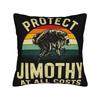 Jimothy the Ballard Seattle Raccoon Pillow Case  Retro Trendy Pillow Cover Custom Pillowcases For Sofa Couch Bed Living Room