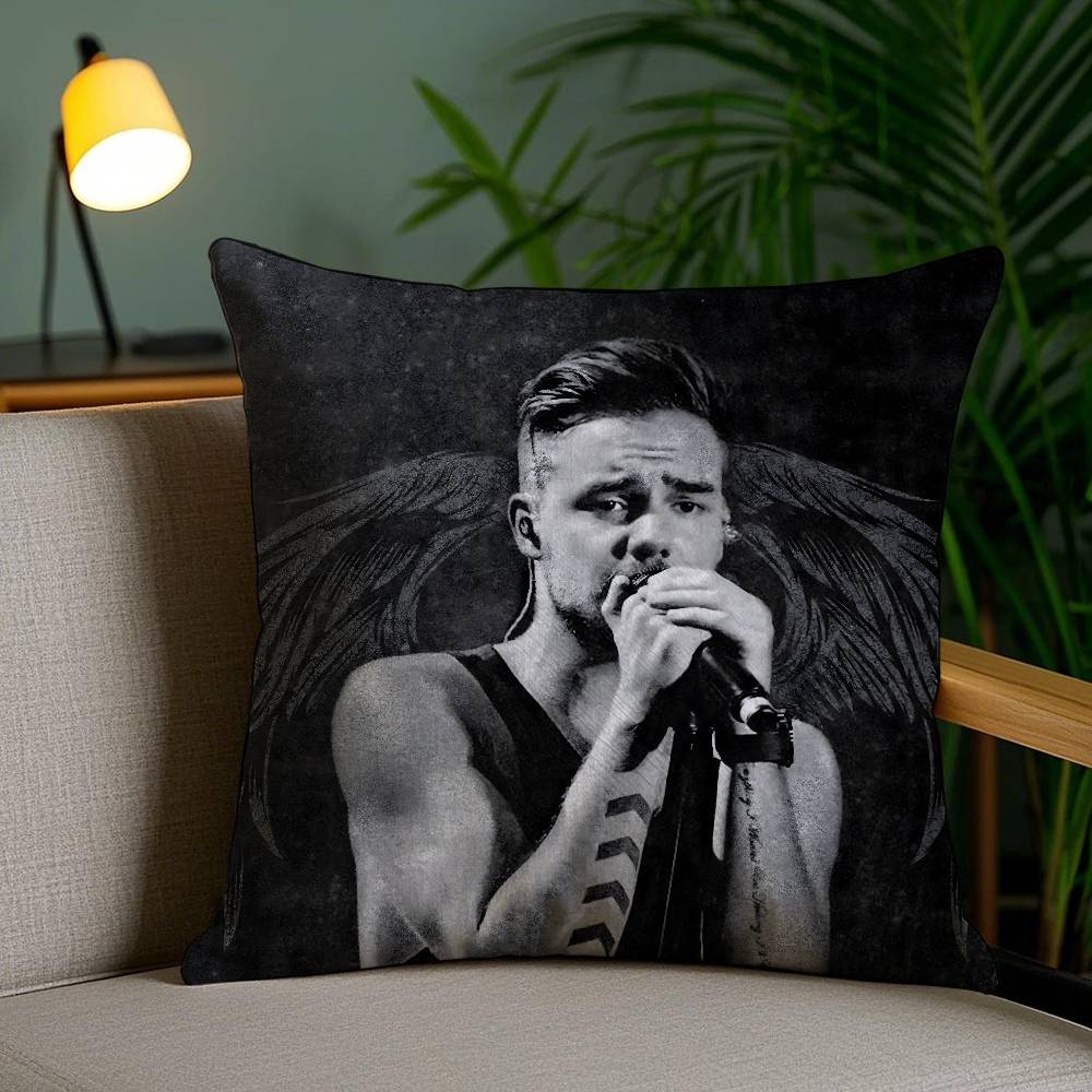 Pillow Case Singer L_Liam Payne Sofa Short Plush Double-Sided Hd Printing Room Home Office Gift Cushion Cover